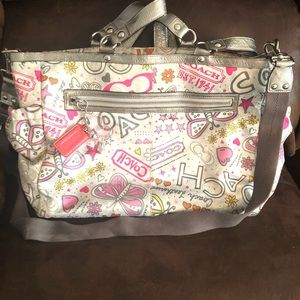 Coach butterfly diaper bag
